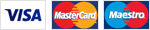 We accept payments via VISA, Mastercard and Maestro